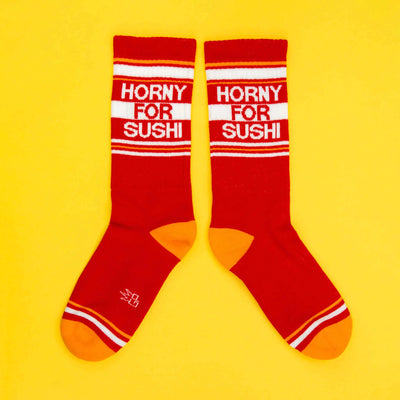 I ❤️ SUSHI gym crew socks