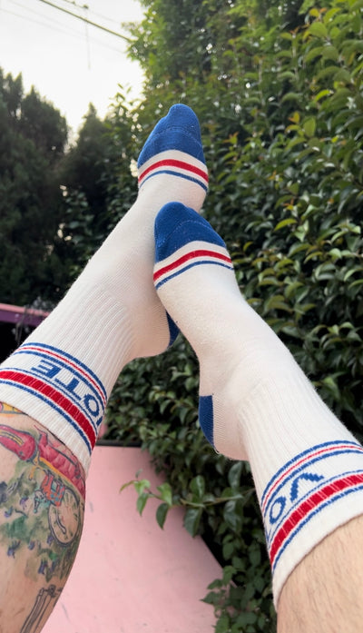 VOTE Gym Crew Socks