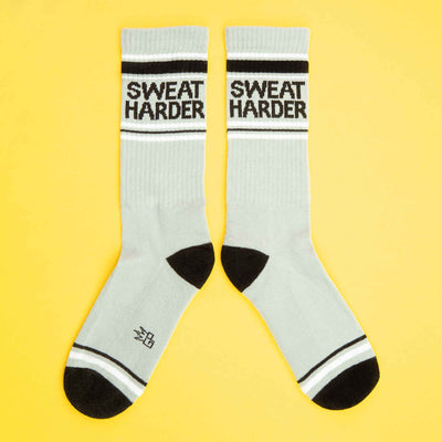 SWEAT HARDER Gym Crew Socks