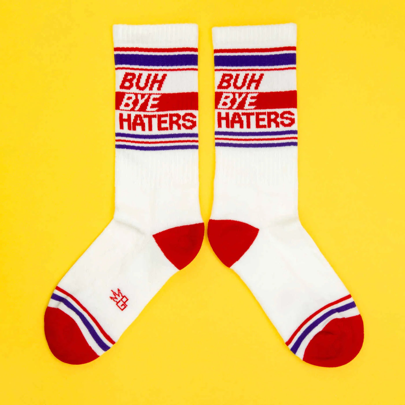 BUH BYE HATERS Gym Crew Socks