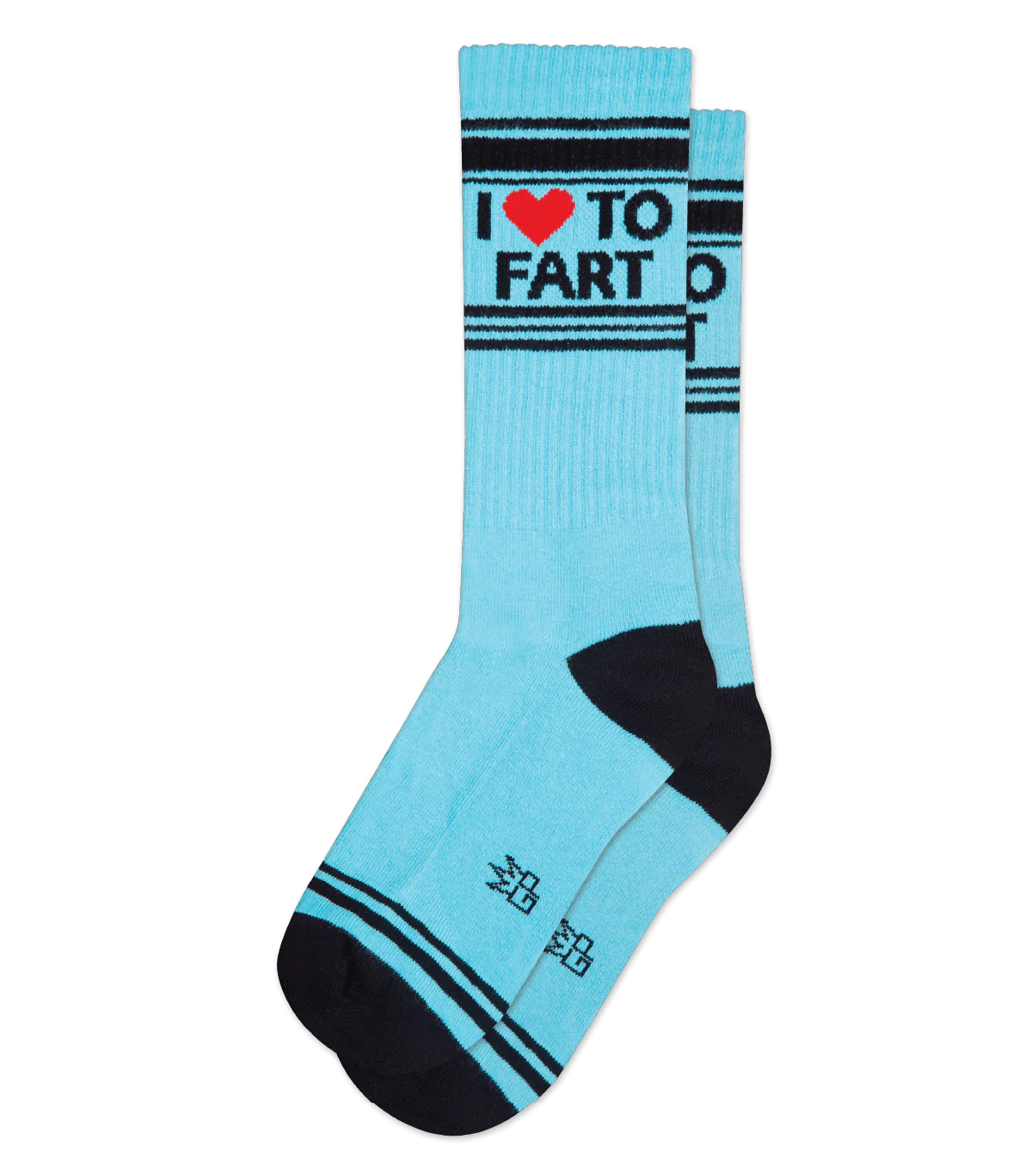 I ❤️ TO FART gym crew socks