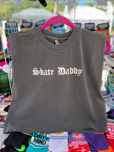 Skate Daddy Shirt no sleeve crop top [unisex sizing]