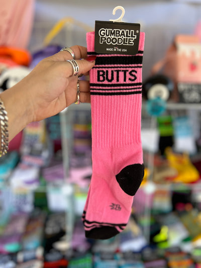 BUTTS gym socks