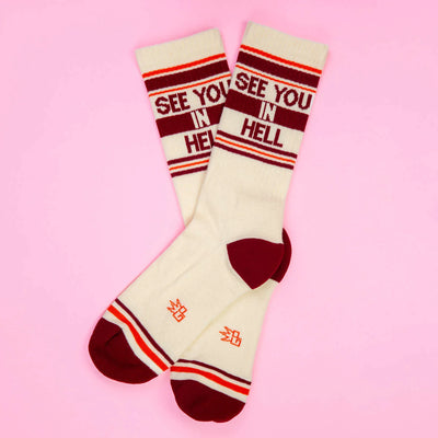 SEE YOU IN HELL Gym Crew Socks