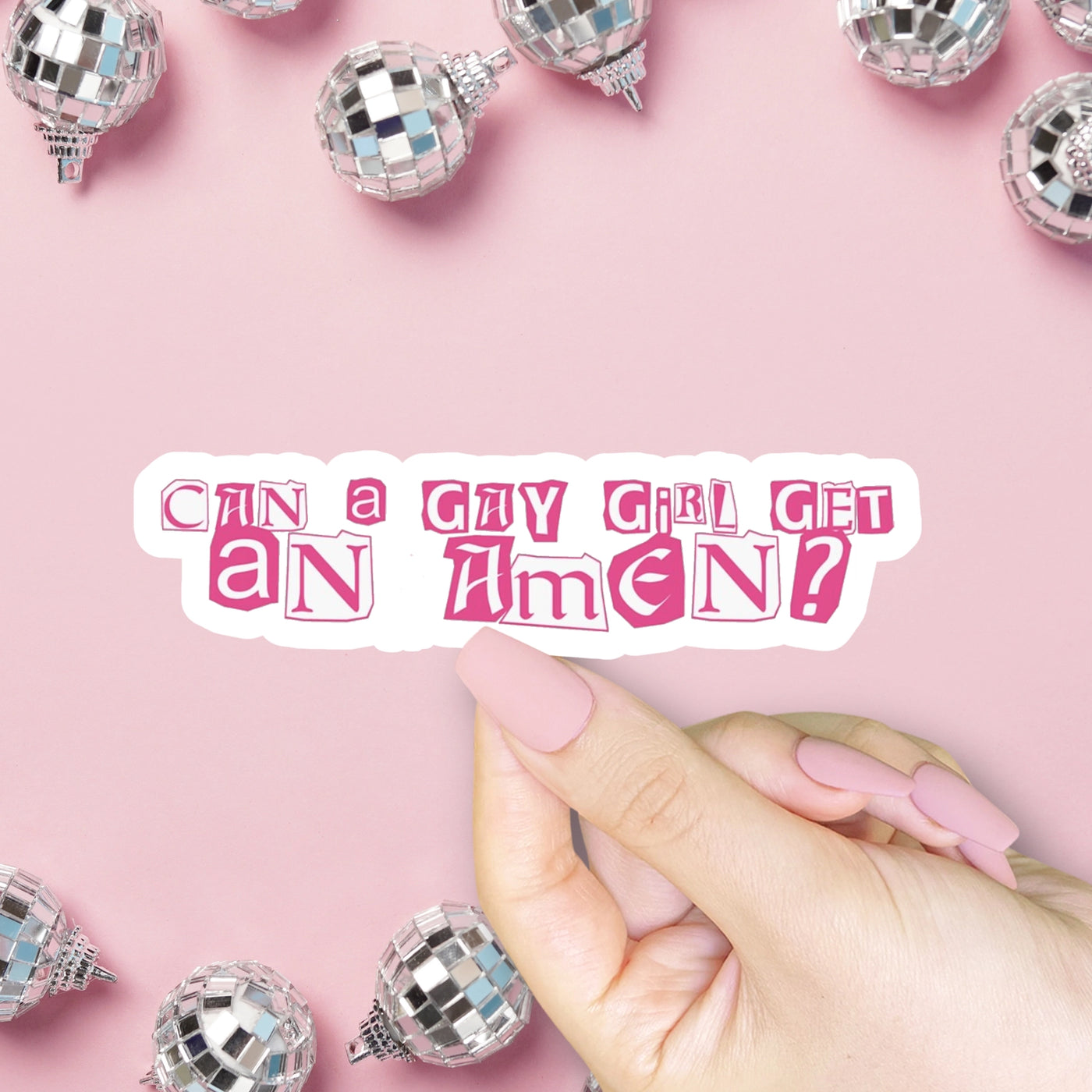 Can A Gay Girl Get An Amen? Sticker