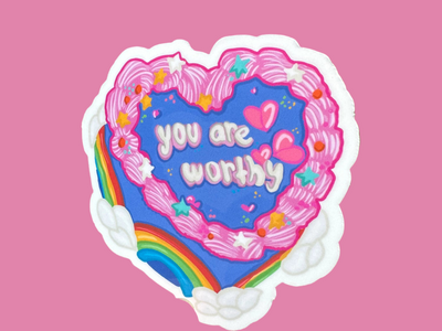 You Are Worthy Sticker