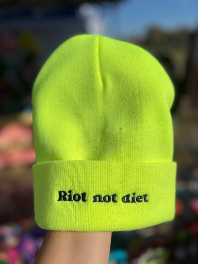 Riot Not Diet Beanie *Choose Your Color*