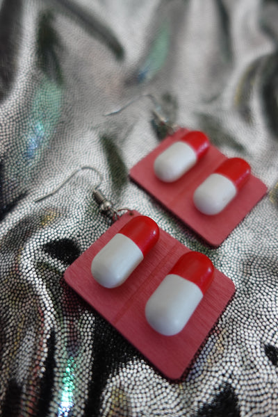 Pill Earrings