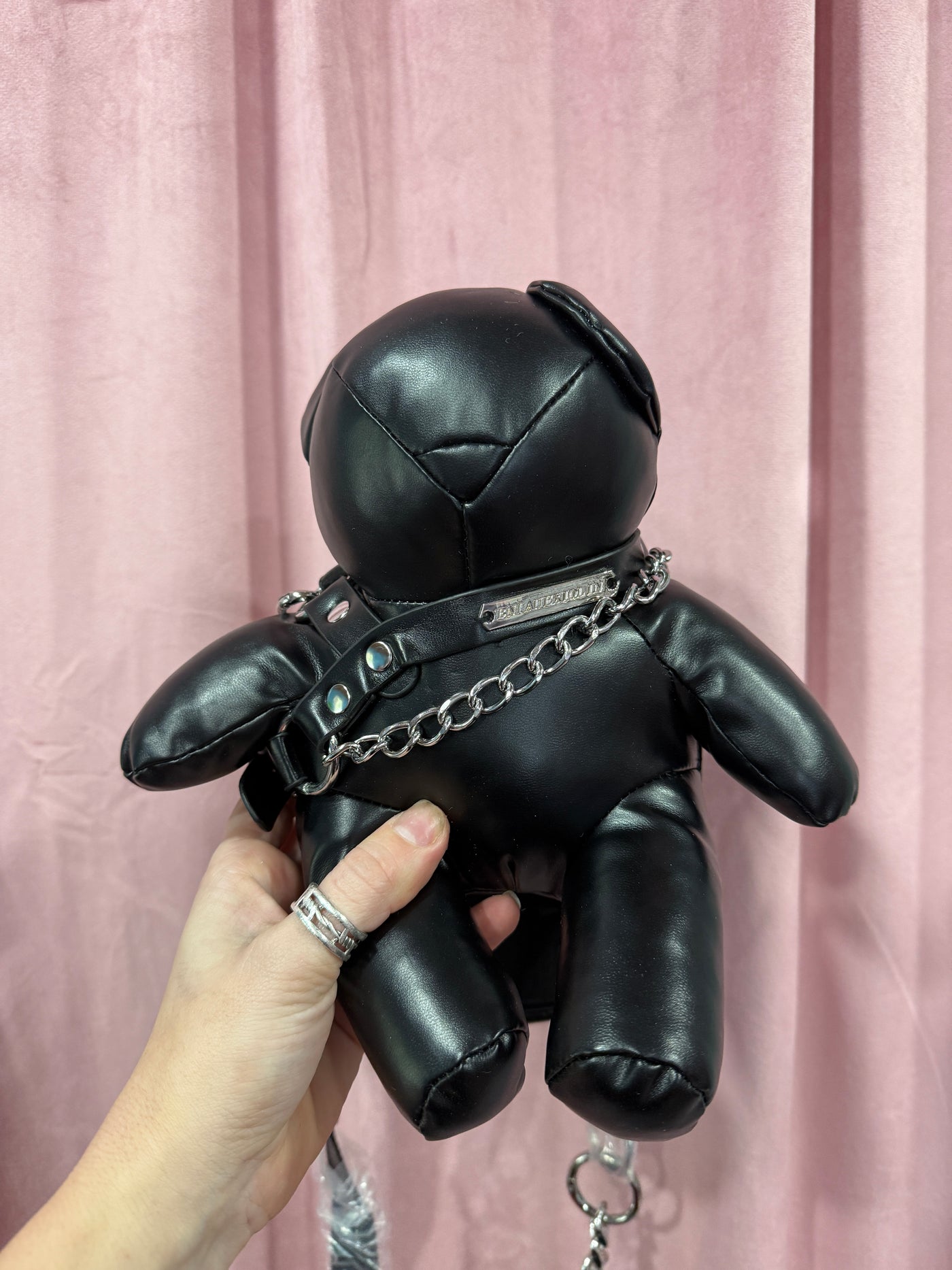 Black Bondage bear purse