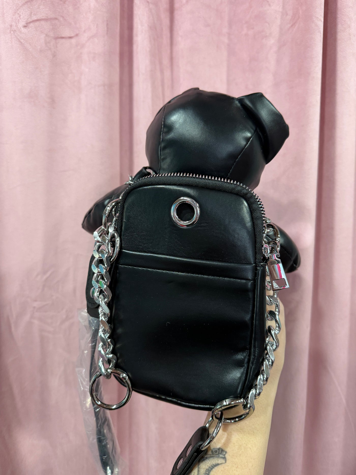 Black Bondage bear purse