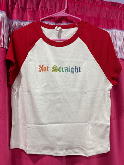 Not Straight Baby T-Shirt ~2 sleeve color options~