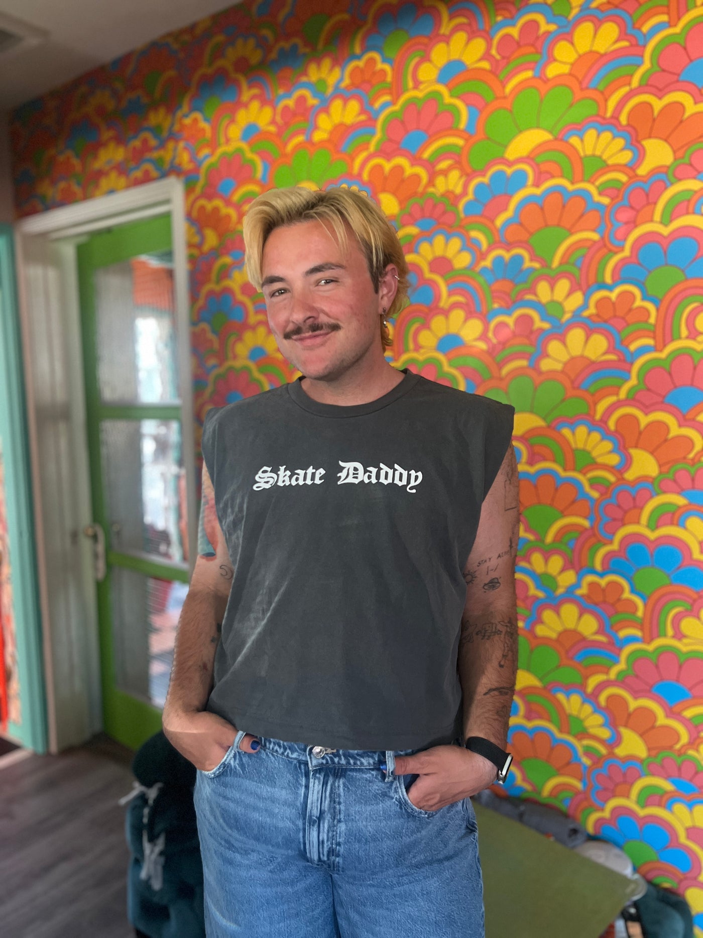 Skate Daddy Shirt no sleeve crop top [unisex sizing]