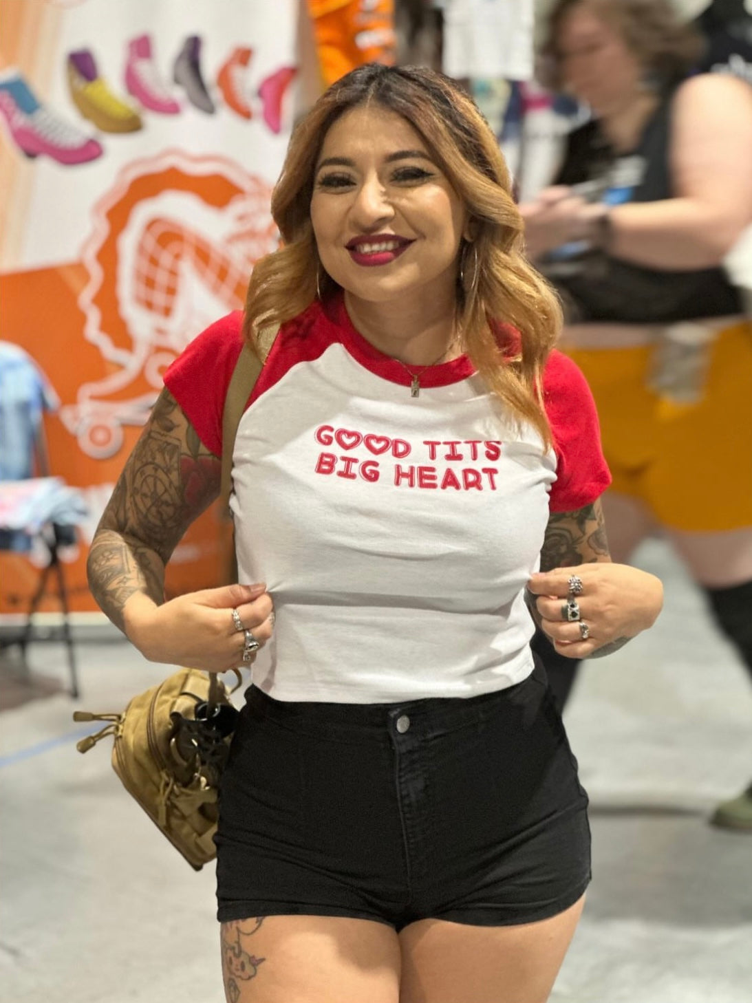 Good Tits Big Heart Baby Tee Shirt