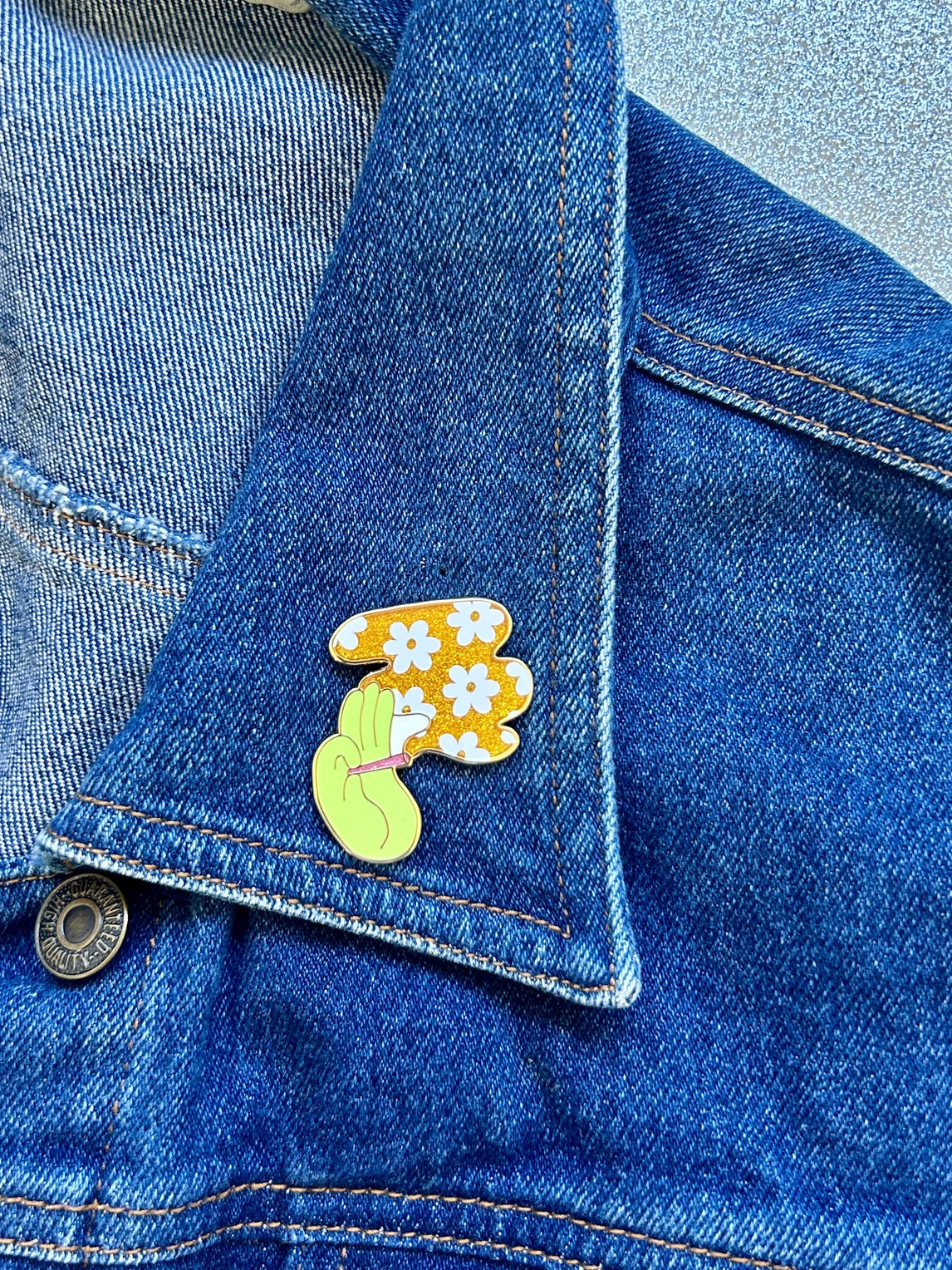 Flower Power Enamel Pin