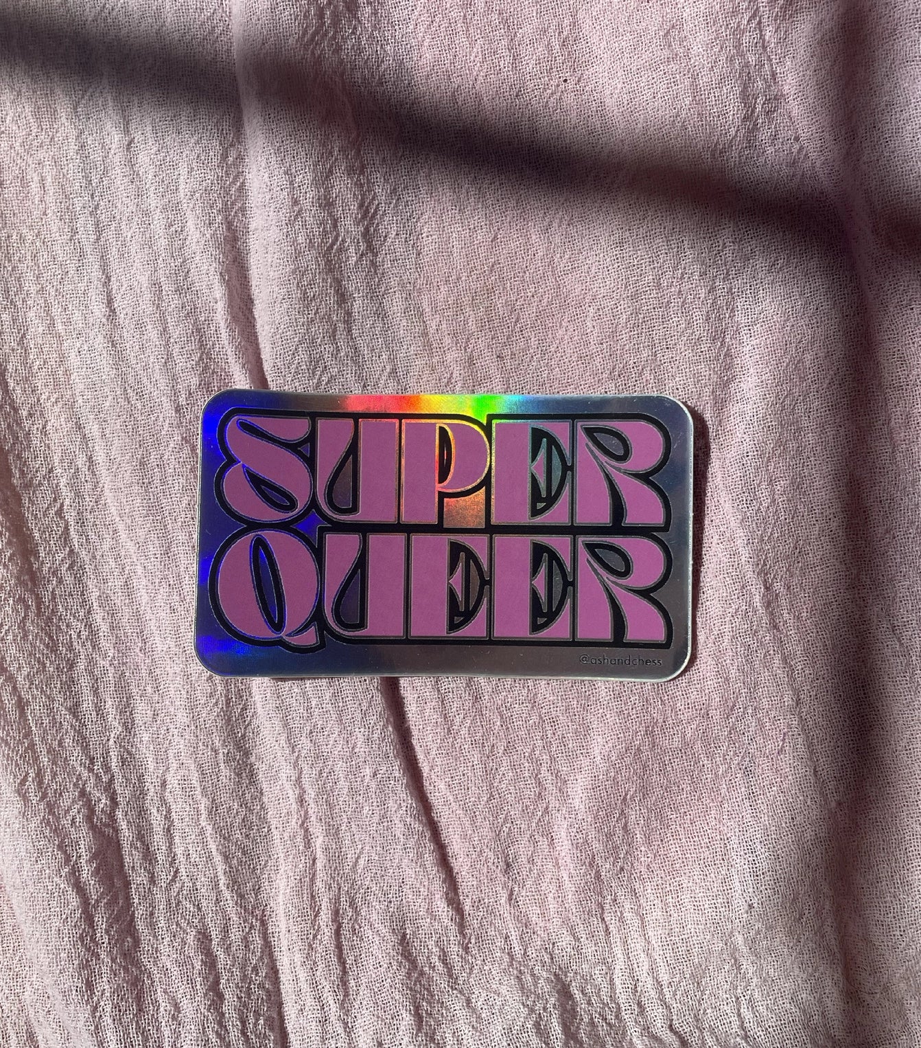 Super Queer Holographic Sticker