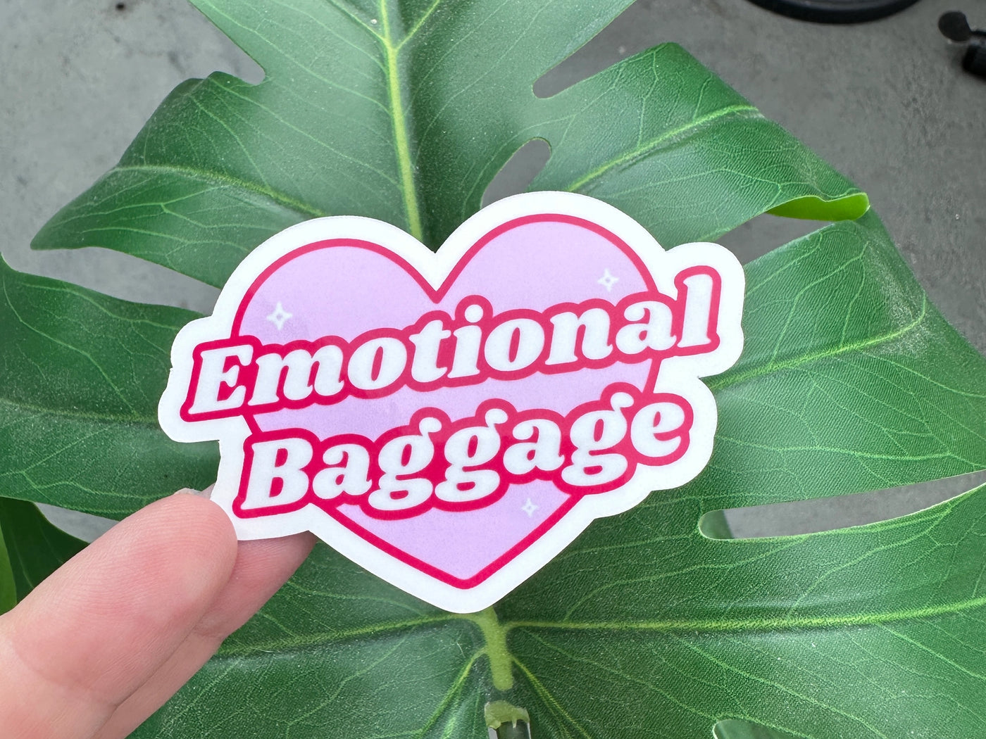 Emotional Baggage Sticker