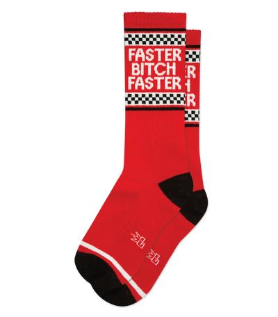 FASTER BITCH FASTER Gym Crew Socks