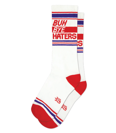 BUH BYE HATERS Gym Crew Socks