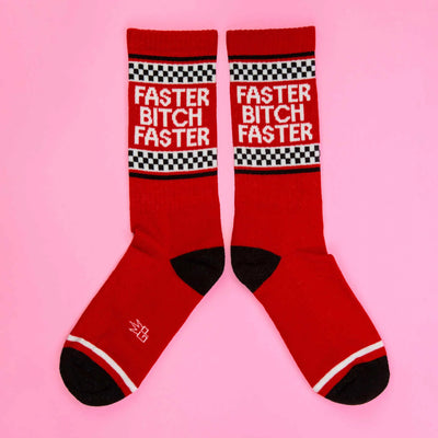 FASTER BITCH FASTER Gym Crew Socks