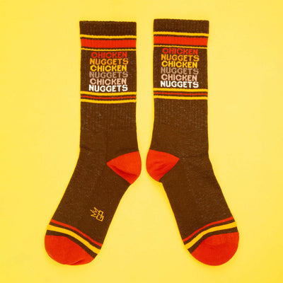 CHICKEN NUGGETS Gym Crew Socks