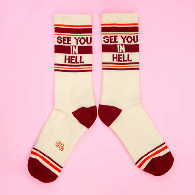 SEE YOU IN HELL Gym Crew Socks