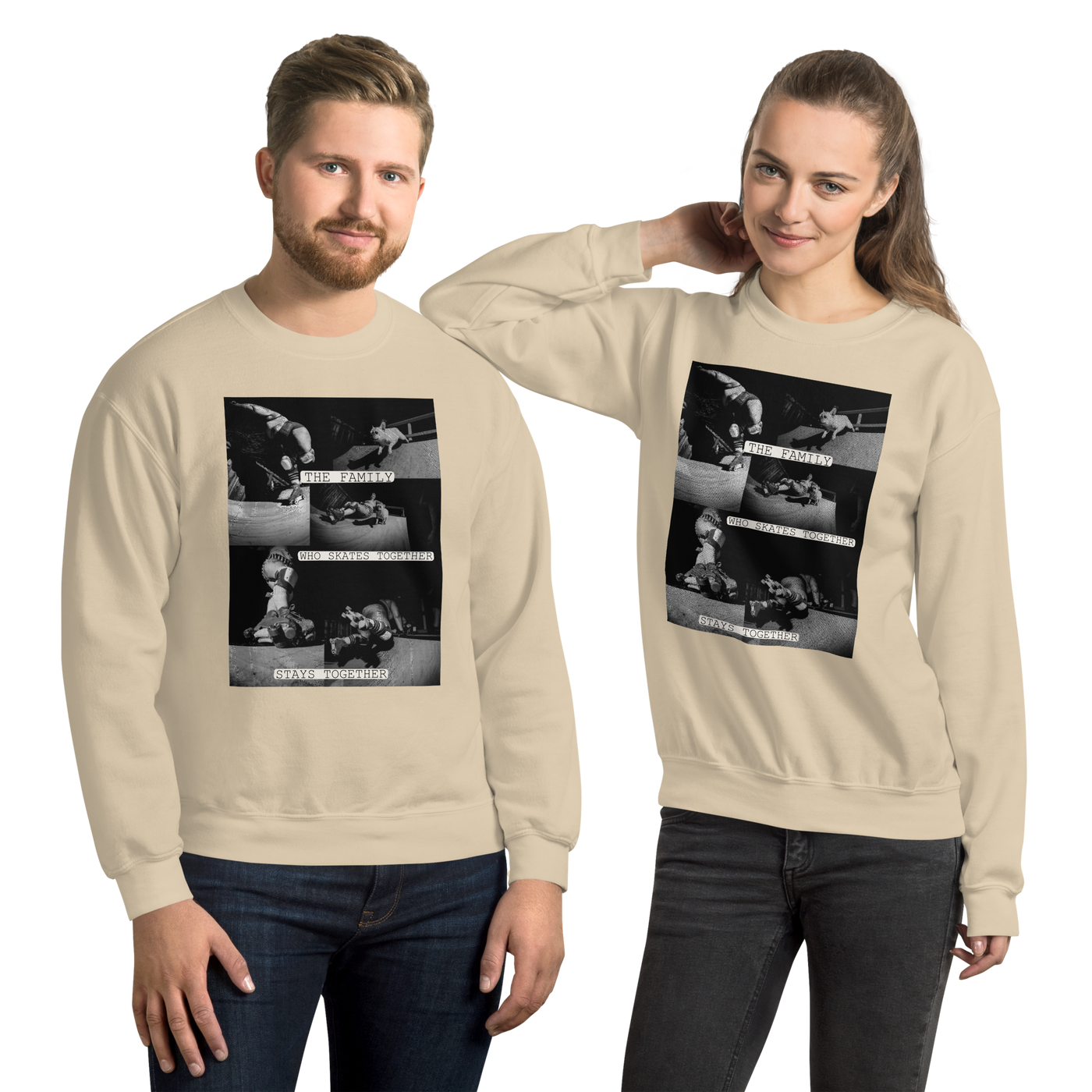 The Family Who Skates Together, Stays Together Unisex Sweatshirt